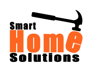 Smart Home Solutions logo with a hammer graphic, representing foundation repairs in Edmonton